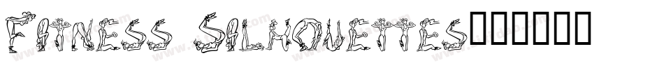 Fitness Silhouettes字体转换